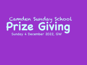 Camden Christadelphian Sunday School Prize Giving 2022
